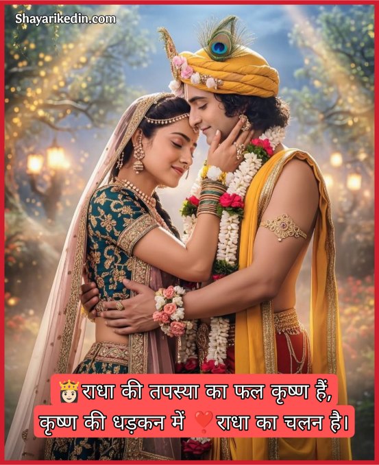 Radha Krishna Shayari 2 line